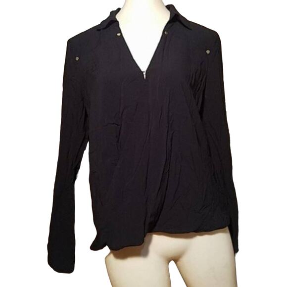 MICHAEL KORS WRAP BLOUSE SZ MEDIUM - Picture 1 of 4